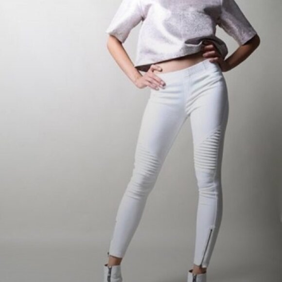 BEULAH MOTO JEGGINGS WITH ANKLE ZIPPER - Picture 14 of 14